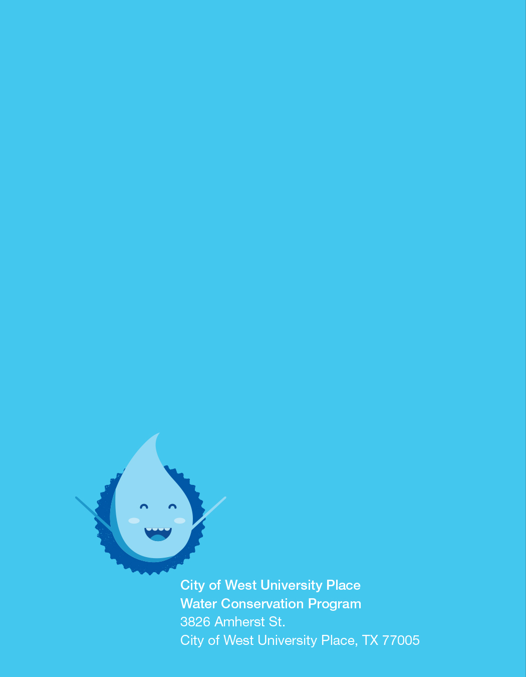 City of West University Water Conservation Booklet
