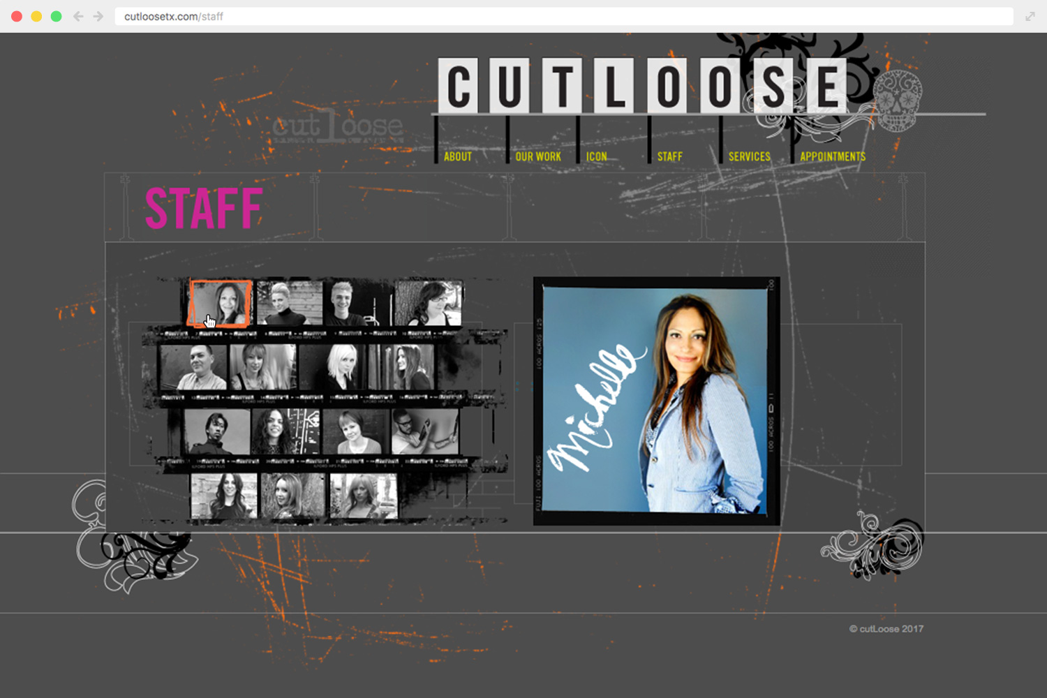 Cutloose Salon Website
